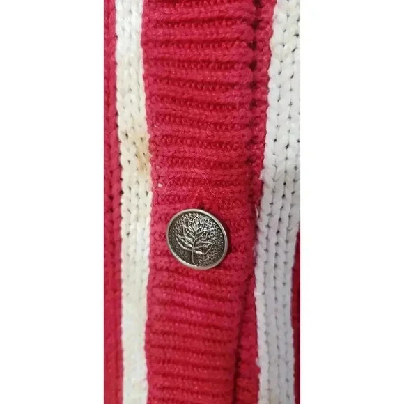 Vintage Orvis christmas cardigan‎ sweater heavy knit womens size small mistletoe - Picture 2 of 6